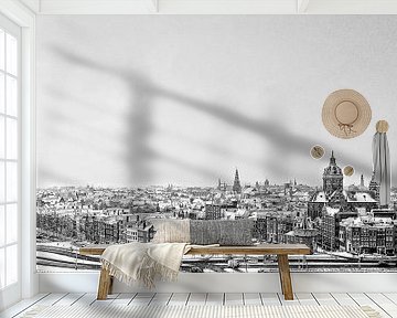Skyline Amsterdam van Tom Elst