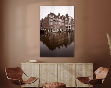 Maisons du canal d'Amsterdam sur Albert Mendelewski