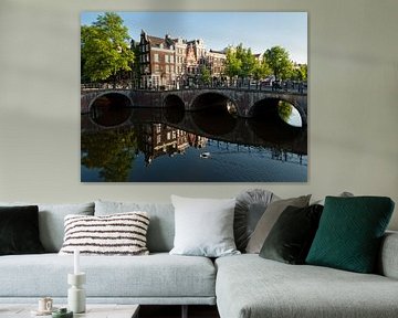 Leidsegrecht en Keizergracht Amsterdam von Tom Elst