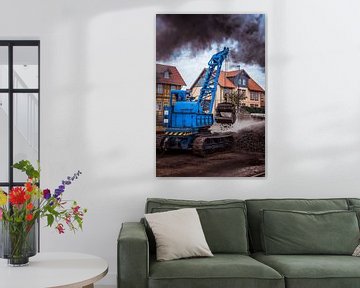 vullen van de locomotief met kolen