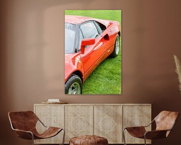 Ferrari 288 GTO 1980er Jahre Supersportwagen in Ferrari rot von Sjoerd van der Wal Fotografie