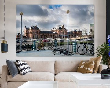 Station Groningen (kleur) van Klaske Kuperus