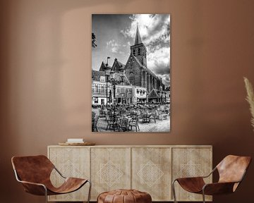 St. Joriskerk op de Hof historisch Amersfoort zwartwit by Watze D. de Haan