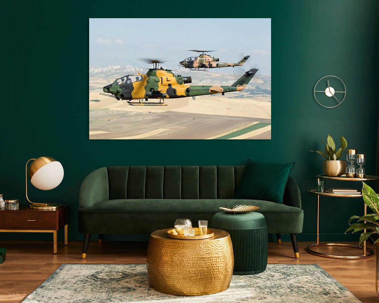 Example of the artwork in a room