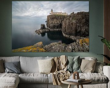 Clouds sweeping over Neist Point Lighthouse by Roelof Nijholt