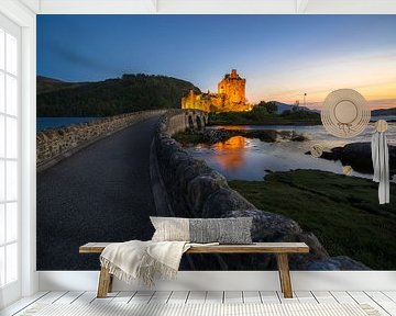 Eilean Donan at night by Roelof Nijholt