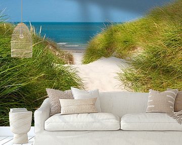 Northsea pathway to the beach by Reiner Würz / RWFotoArt