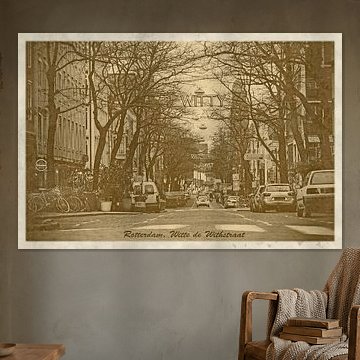 Vintage Ansichtskarte: Rotterdam, Witte de With-Straße von Frans Blok - Fotos, Kunst und weitere Wanddekoration