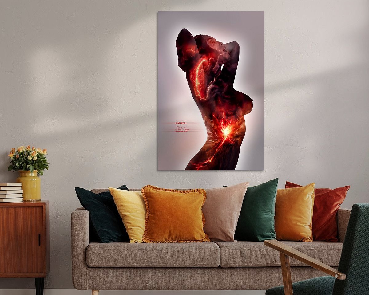 Example of the artwork in a room