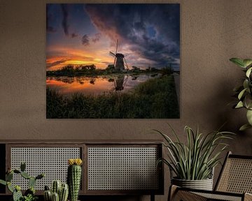 Kinderdijk von Herman van den Berge