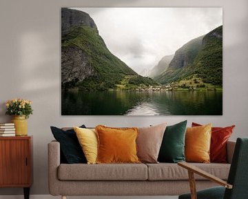 Dorp aan het Sognefjord, Noorwegen by Marie-Christine Alsemgeest-Zuiderent