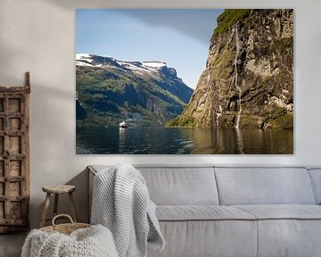 Geirangerfjord in Noorwegen van Marie-Christine Alsemgeest-Zuiderent