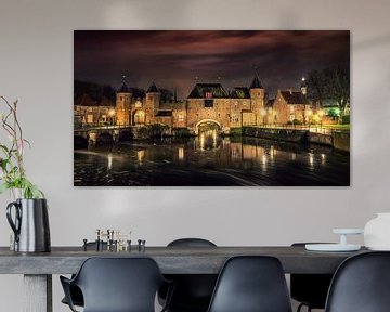 Midievel City Gate by Night, Amersfoort, NL von Maarten Cornelis