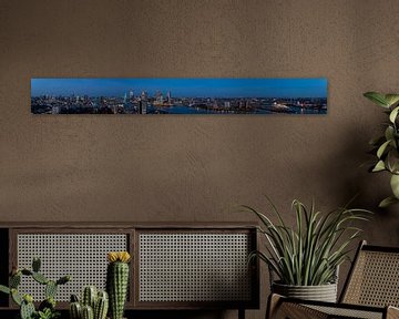 Panorama Rotterdam Night View by Daan Kloeg
