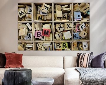 Scrabble letters. van Marian Klerx