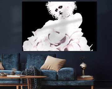 Madonna-artige Mademoiselle in Schwarz und Weiß von Atelier Liesjes