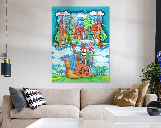 Example of the artwork in a room
