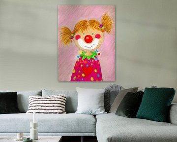 Pepina the little clown girl by Sonja Mengkowski