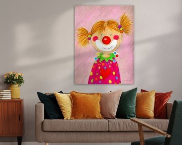 Pepina das kleine Clown Mädchen von Atelier BuntePunkt