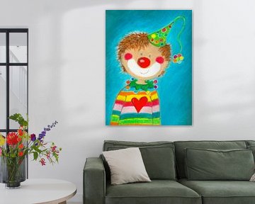 Pepino the little clown boy by Sonja Mengkowski