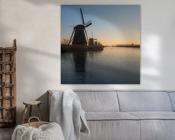 Kinderdijk Windmills by M. Cornu