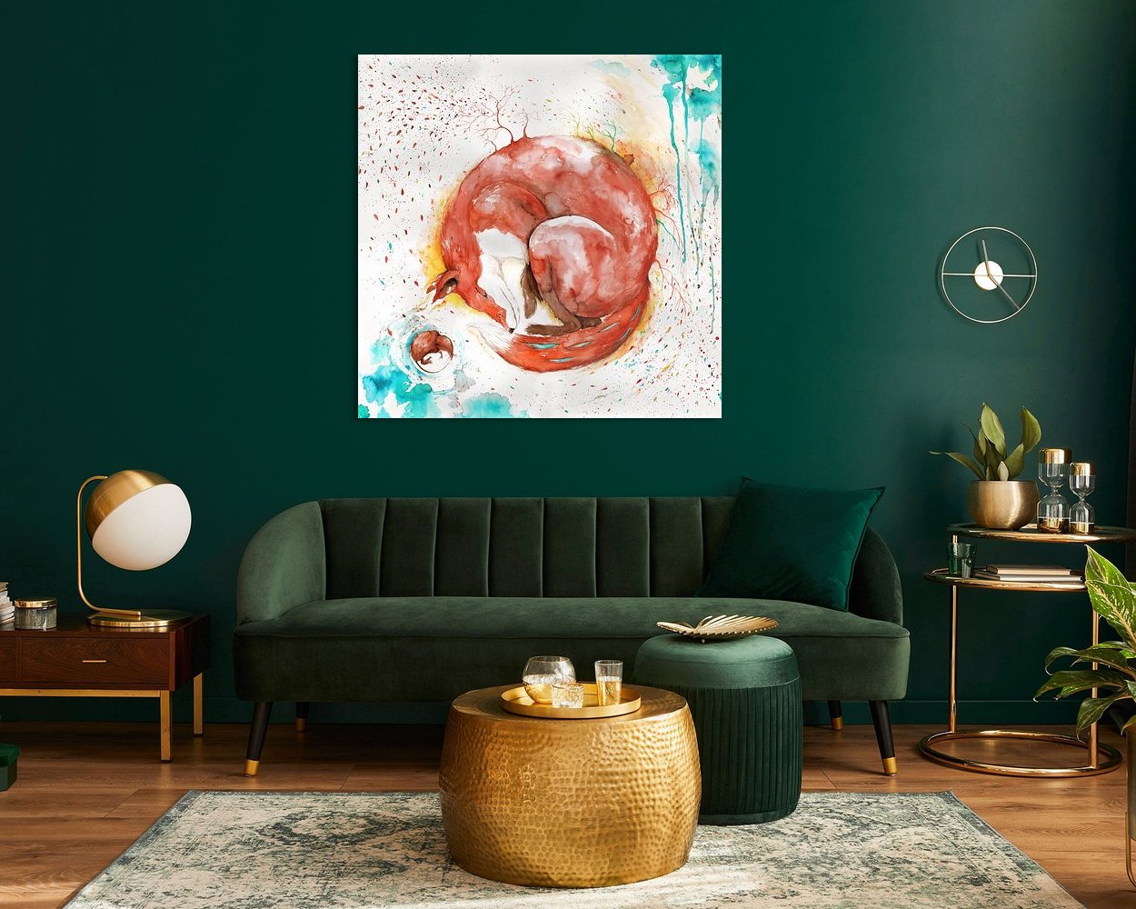 Example of the artwork in a room