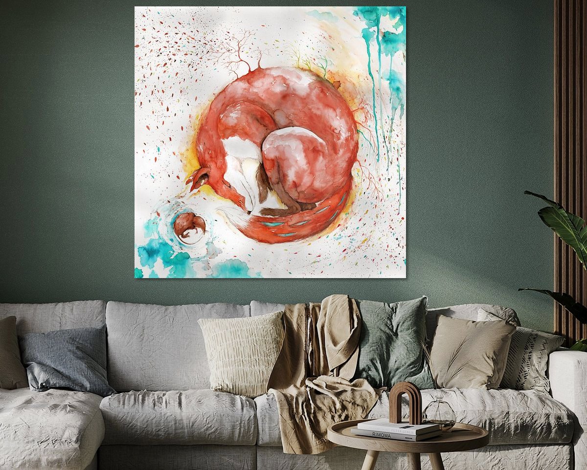 Example of the artwork in a room