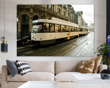 oude trams in antwerpen van Jeroen Tiggelaar