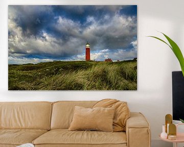 Leuchtturm Eierland von den Texel Dünen von Ricardo Bouman Fotografie