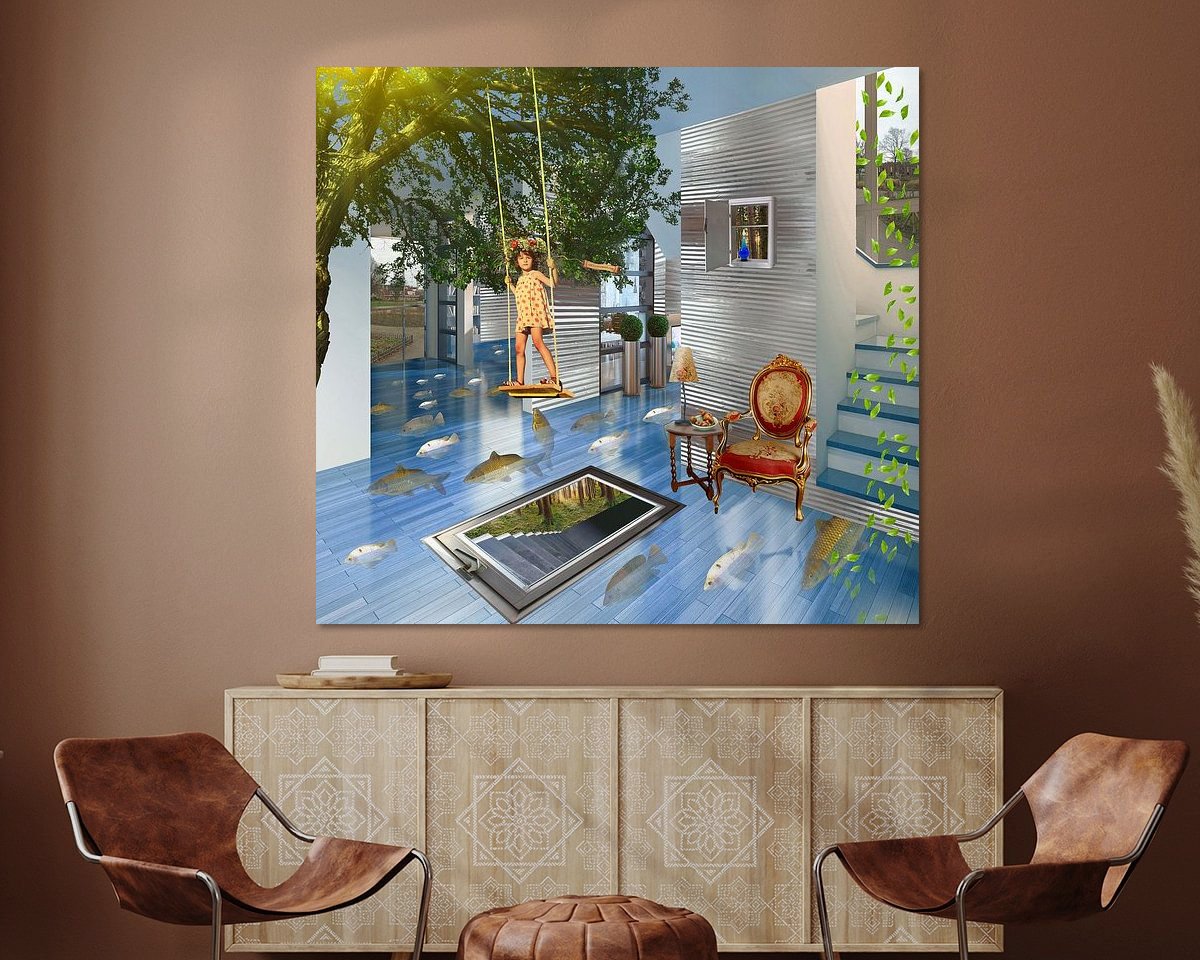 Example of the artwork in a room