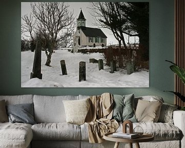 Kerkje in winterse sferen van Antwan Janssen