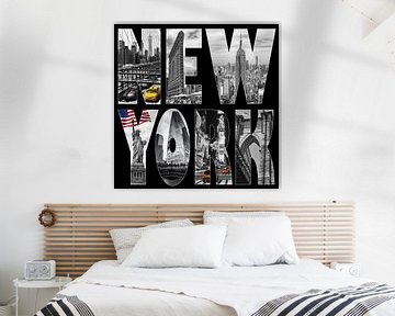 New York City collage van Bart van Dinten