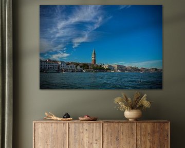 Zicht op Venetie, het beroemde San Marco vanaf Canal Grande van Patrick Verhoef