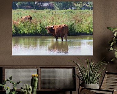 Example of the artwork in a room