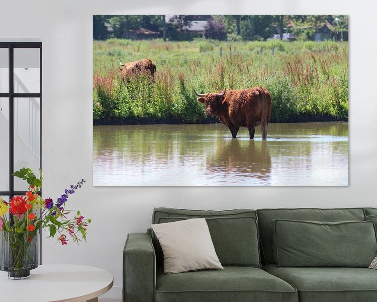 Example of the artwork in a room