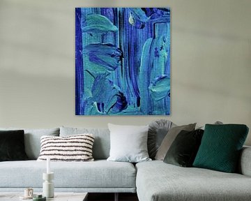 Kunstminiatuur blauw van Angelique van 't Riet