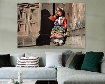 Shy girl in Cusco by Antwan Janssen