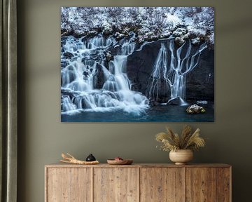 Hraunfossar waterval sur Henk Goossens