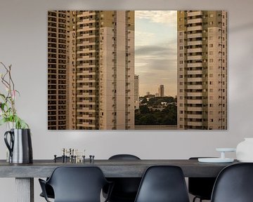 Appartementen in Cuiaba, Brazilie van Leon Doorn