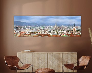 Panorama van Wenen van Leopold Brix