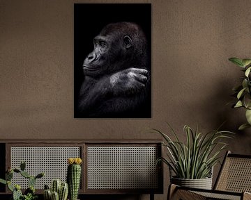 De jonge gorilla man