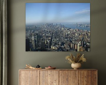 Uitzicht op Manhattan vanaf het Empire State Building sur Sander van Klaveren