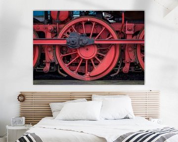 Locomotief wiel kleur van Ron Meijer Photo-Art