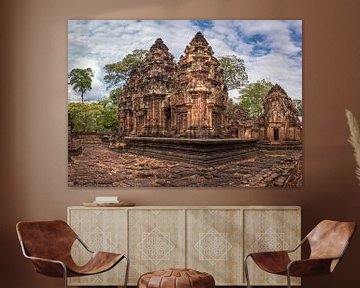 Banteay Srey tempel, Cambodja van Rietje Bulthuis