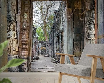 Look through the temple, Cambodia