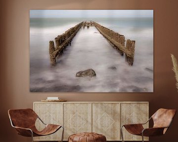 Breakwaters near Domburg (Netherlands) by Albert Mendelewski