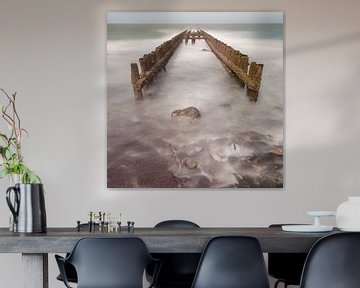 Breakwaters near Domburg (Netherlands) by Albert Mendelewski