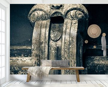 Entwässerungsdekoration am hinduistischen Seetha-Amman-Tempel in der Stadt Seetha Eliya