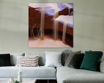 Sandfalls in Upper Antelope Canyon, Page, Arizona von Henk Meijer Photography