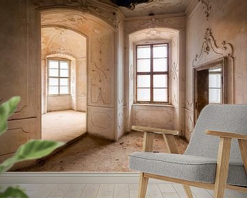 Zimmer im verlassenen Palast. von Roman Robroek – Fotos verlassener Gebäude